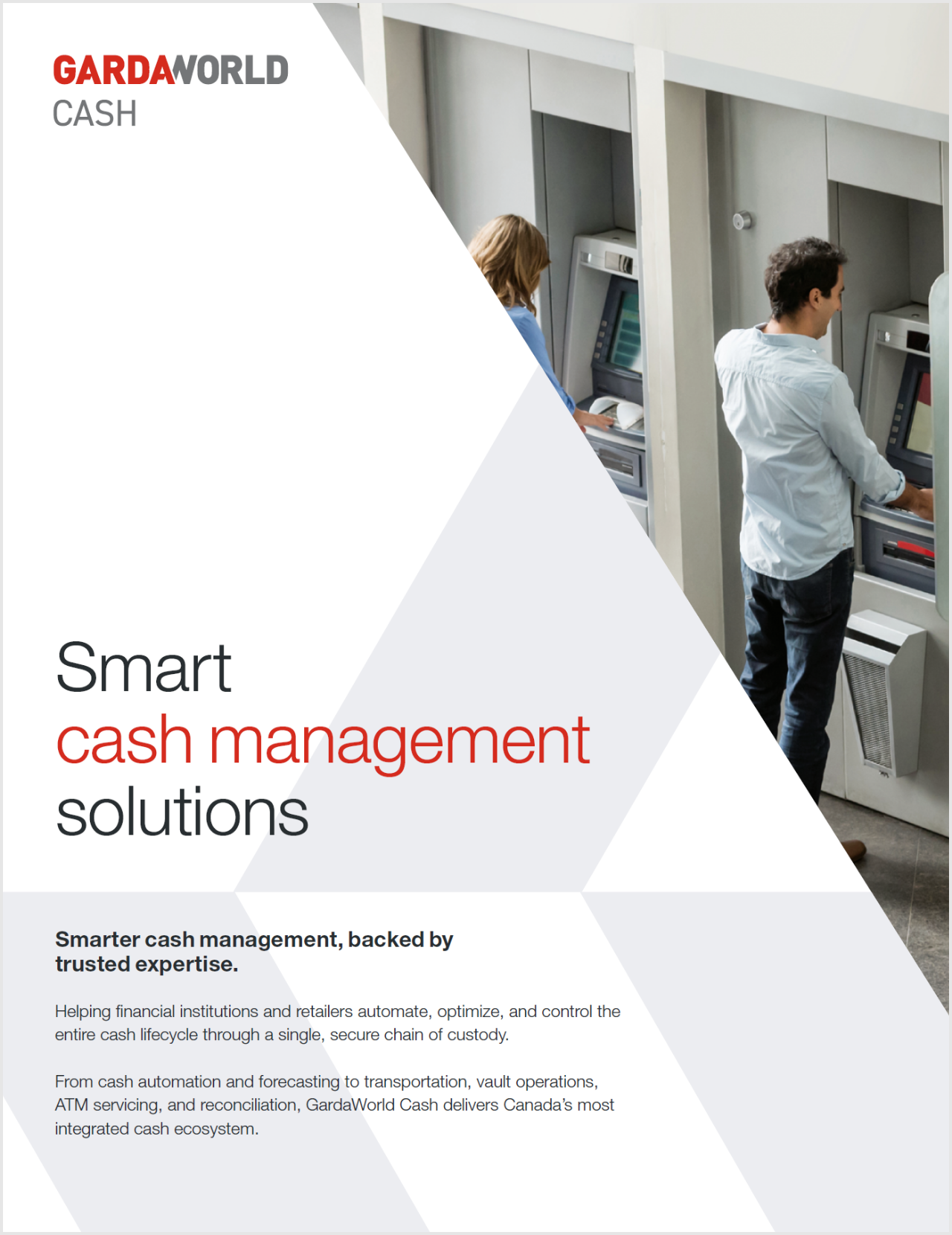 Smart cash management solutions brochure cover